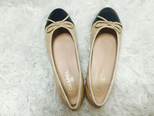 CHANEL Shallow mouth flat shoes Women--119